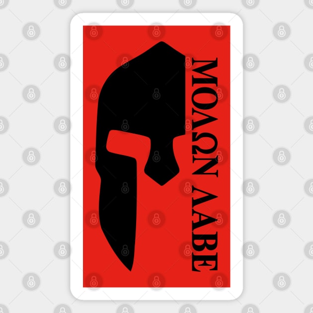 Mod.34 Molon Labe Greek Spartan Magnet by parashop